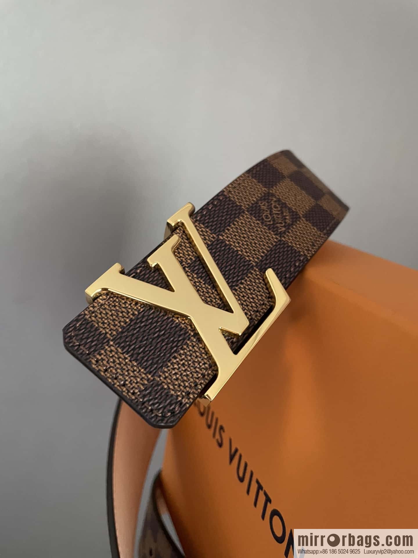LV signature letter metal buckle belt M9808/M9608/M9610