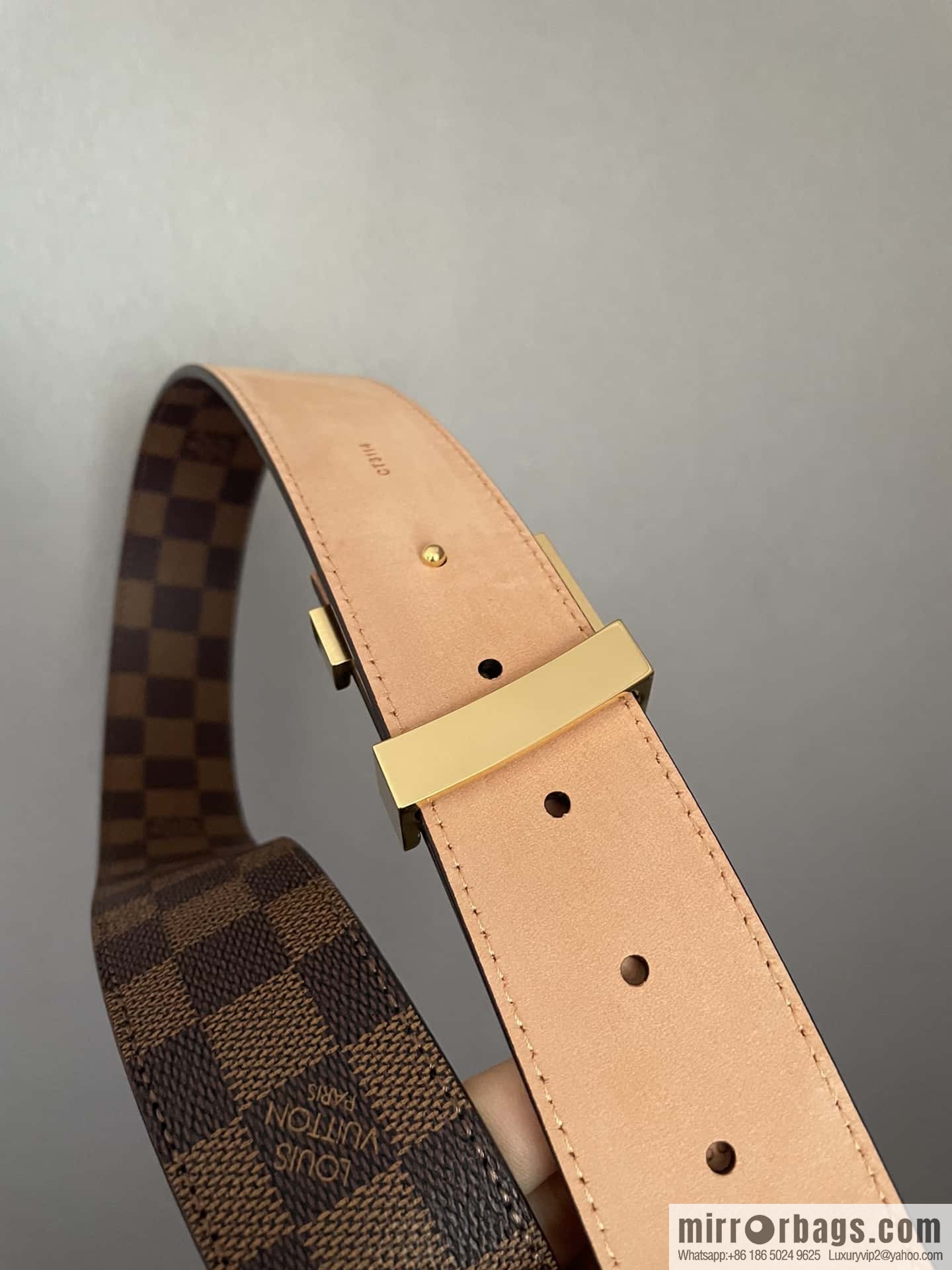 LV signature letter metal buckle belt M9808/M9608/M9610