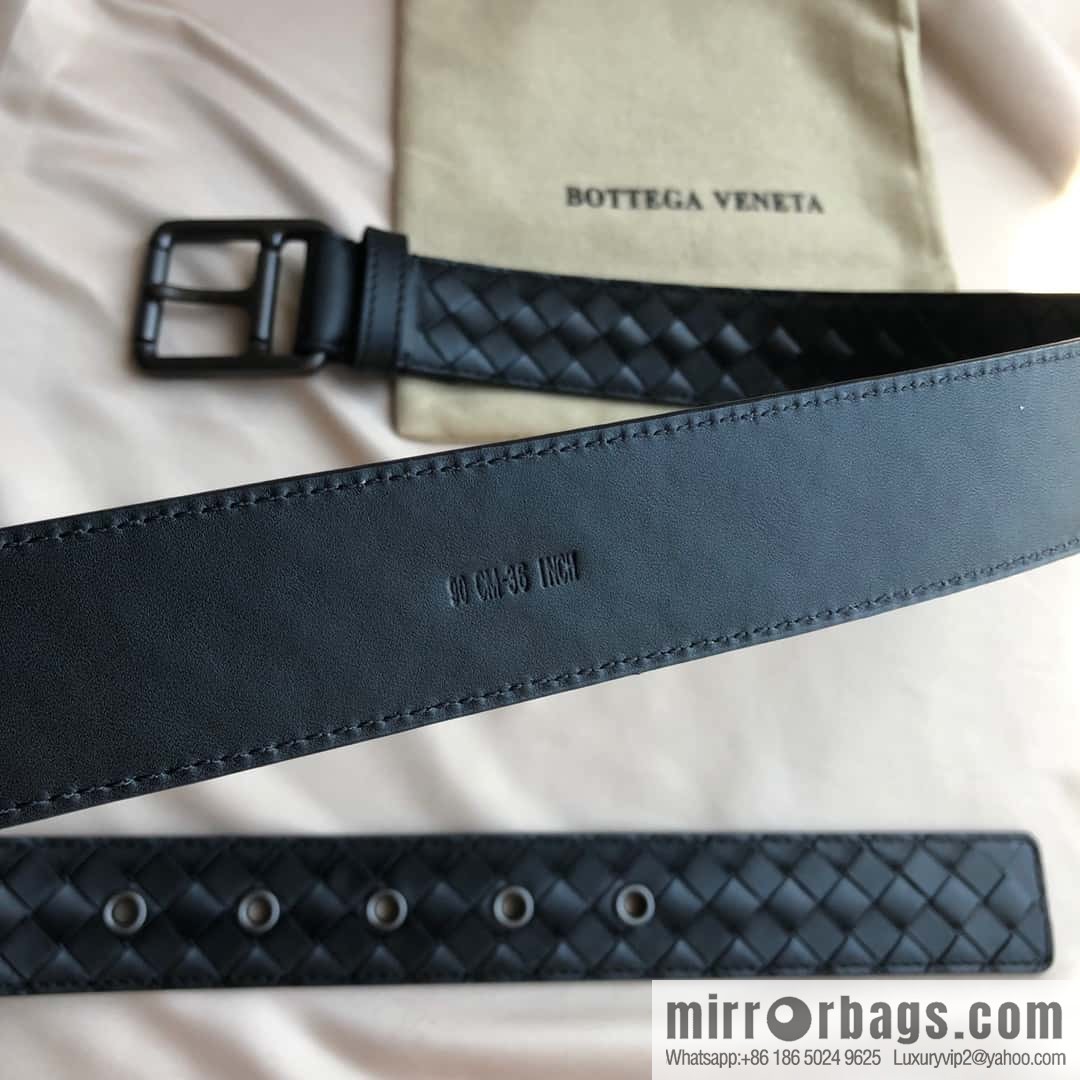 Bottega Veneta Butterfly Replica Luxury Handbag, first layer of cowhide woven, pin buckle design 3.5cm belt