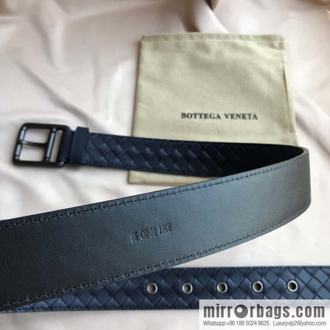 Bottega Veneta Butterfly Replica Luxury Handbag, first layer of cowhide woven, pin buckle design 3.5cm belt