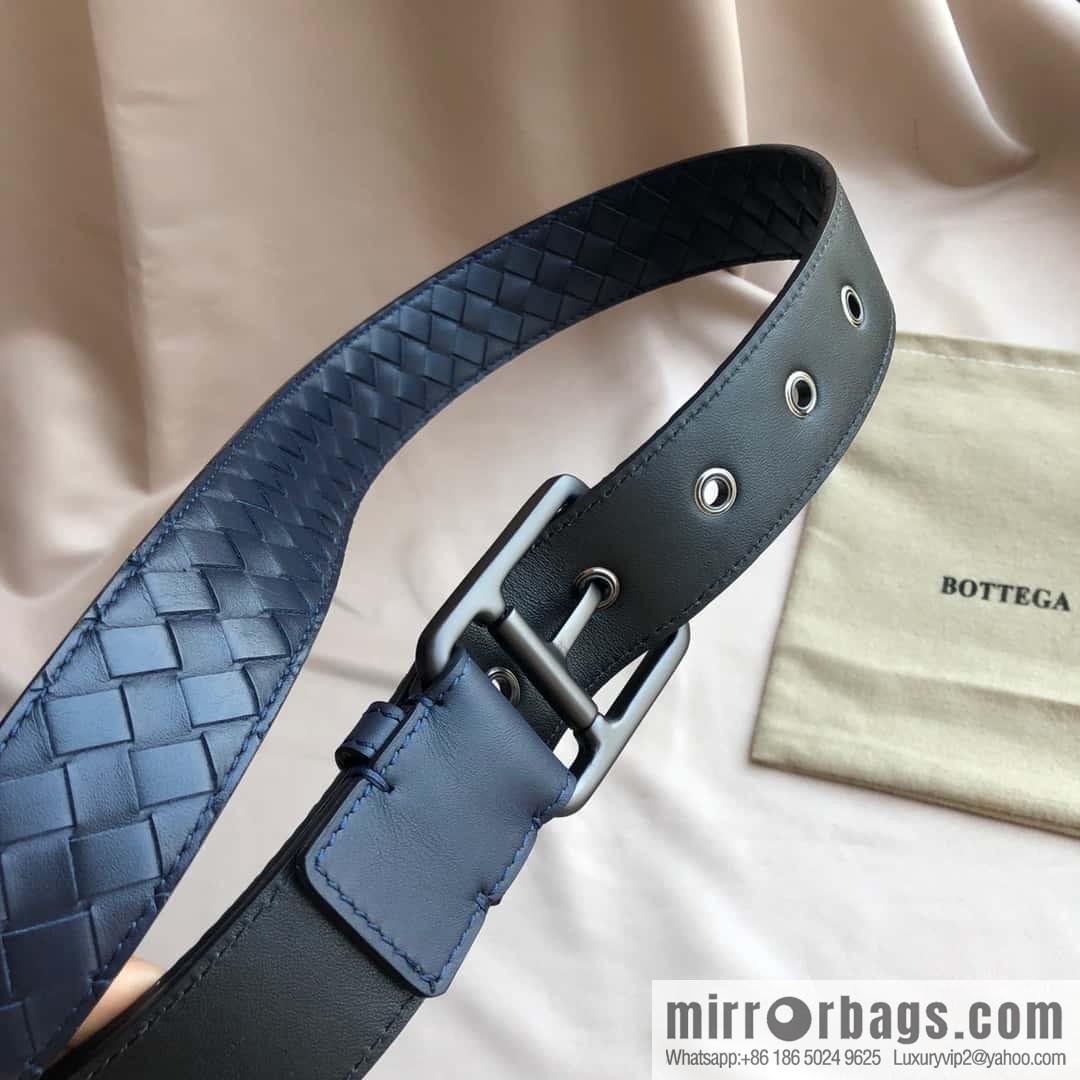 Bottega Veneta Butterfly Replica Luxury Handbag, first layer of cowhide woven, pin buckle design 3.5cm belt