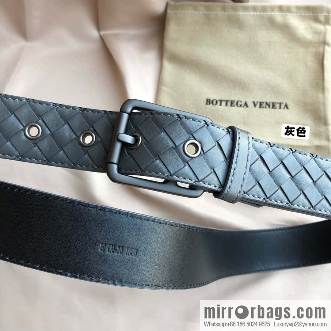 Bottega Veneta Butterfly Replica Luxury Handbag, first layer of cowhide woven, pin buckle design 3.5cm belt
