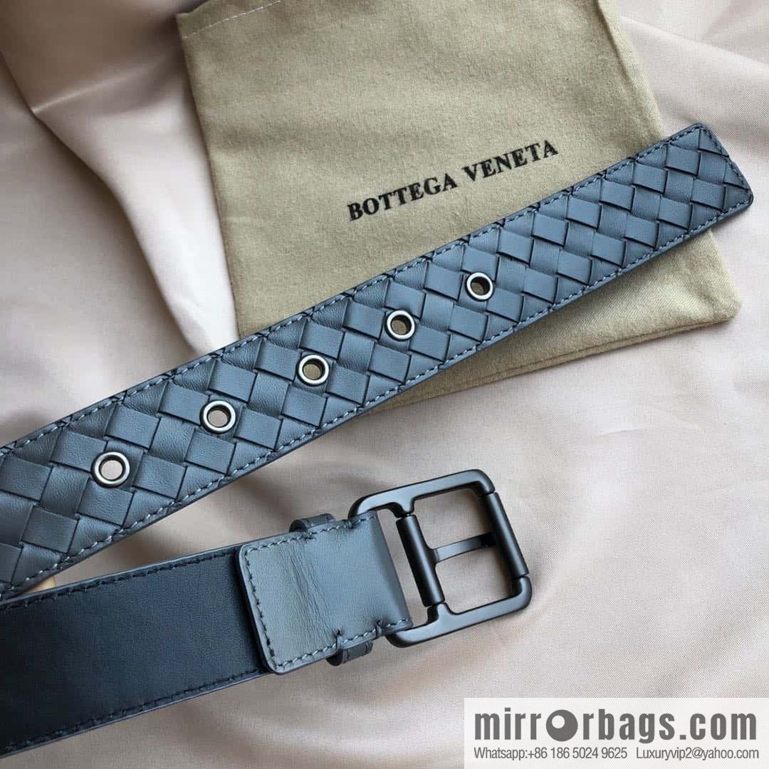 Bottega Veneta Butterfly Replica Luxury Handbag, first layer of cowhide woven, pin buckle design 3.5cm belt