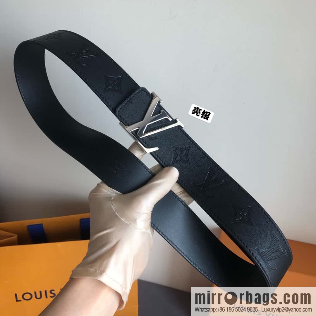 LV made in Spain embossed new presbyopia letter glossy buckle belt M0032