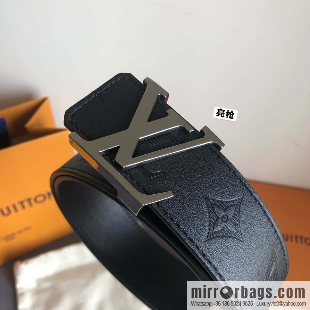 LV made in Spain embossed new presbyopia letter glossy buckle belt M0032
