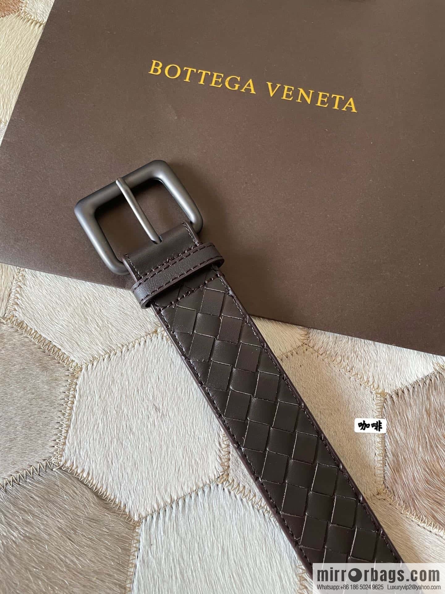 Bottega Veneta Butterfly Replica Luxury Handbag, top layer cowhide woven 3.8cm classic color pin buckle belt