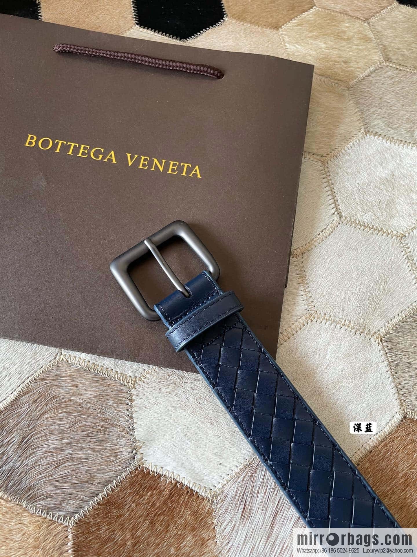 Bottega Veneta Butterfly Replica Luxury Handbag, top layer cowhide woven 3.8cm classic color pin buckle belt