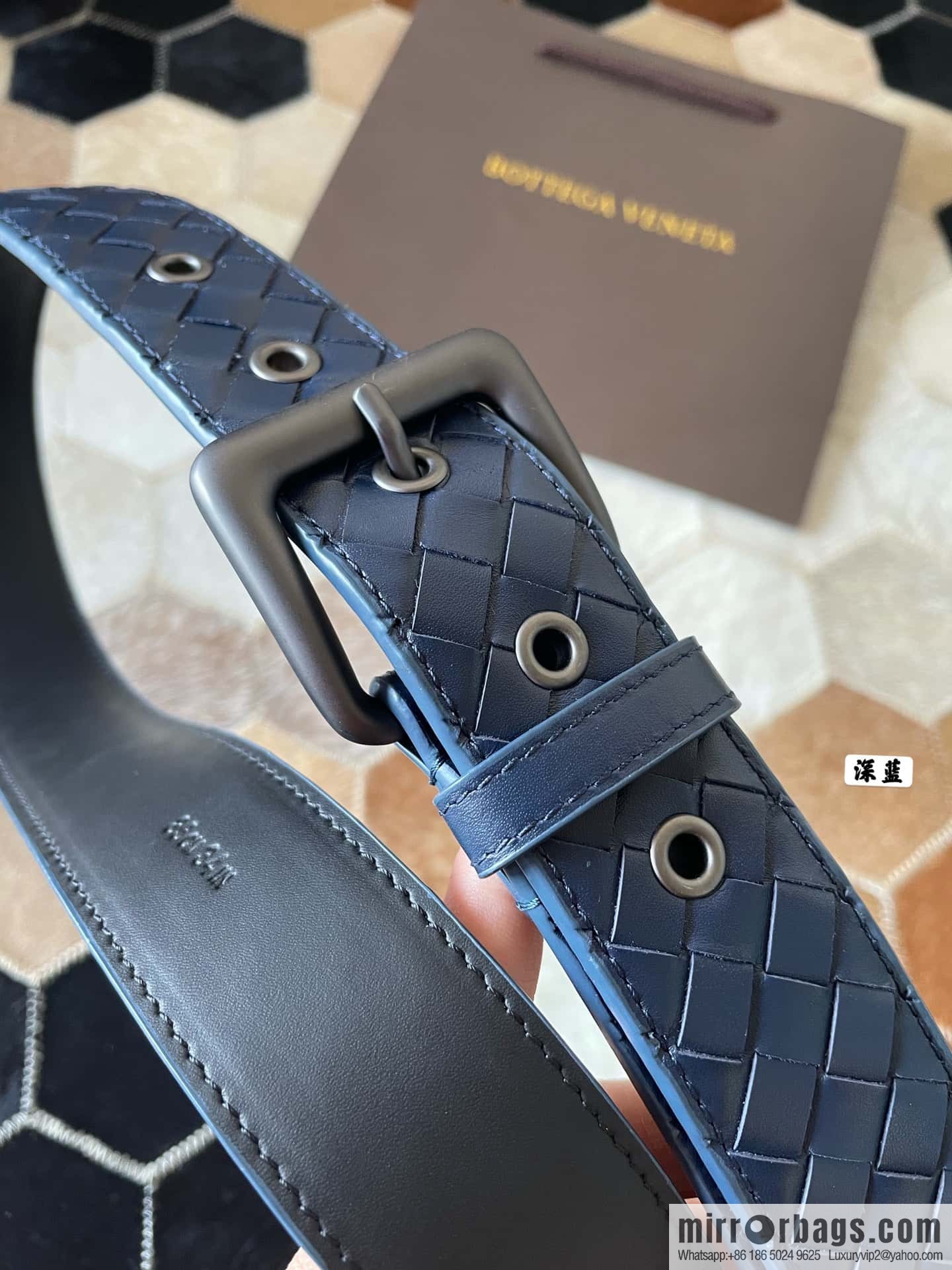 Bottega Veneta Butterfly Replica Luxury Handbag, top layer cowhide woven 3.8cm classic color pin buckle belt