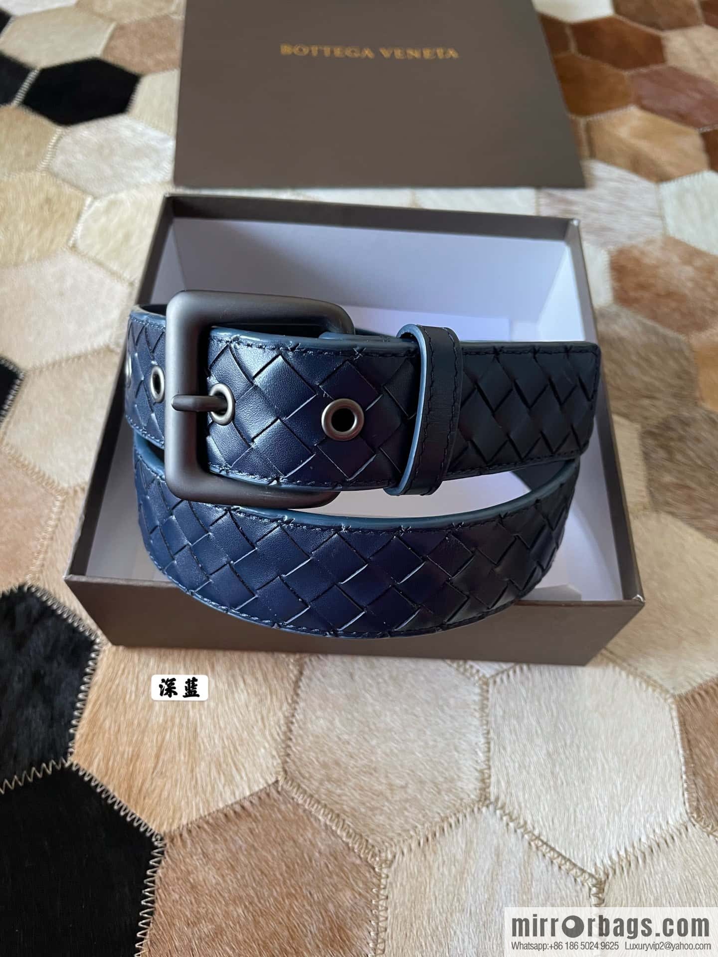 Bottega Veneta Butterfly Replica Luxury Handbag, top layer cowhide woven 3.8cm classic color pin buckle belt