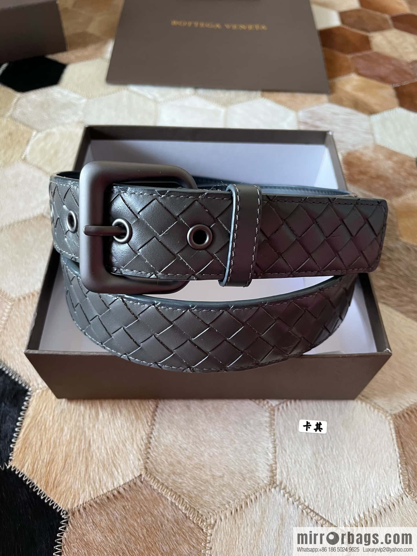 Bottega Veneta Butterfly Replica Luxury Handbag, top layer cowhide woven 3.8cm classic color pin buckle belt