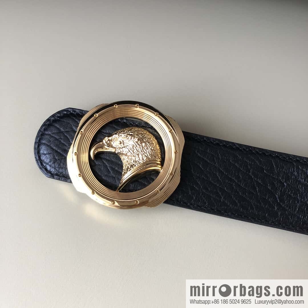 Stefano Ricci Stephen, Eagle Head Metal Buckle 3.8cm First Cowhide Belt