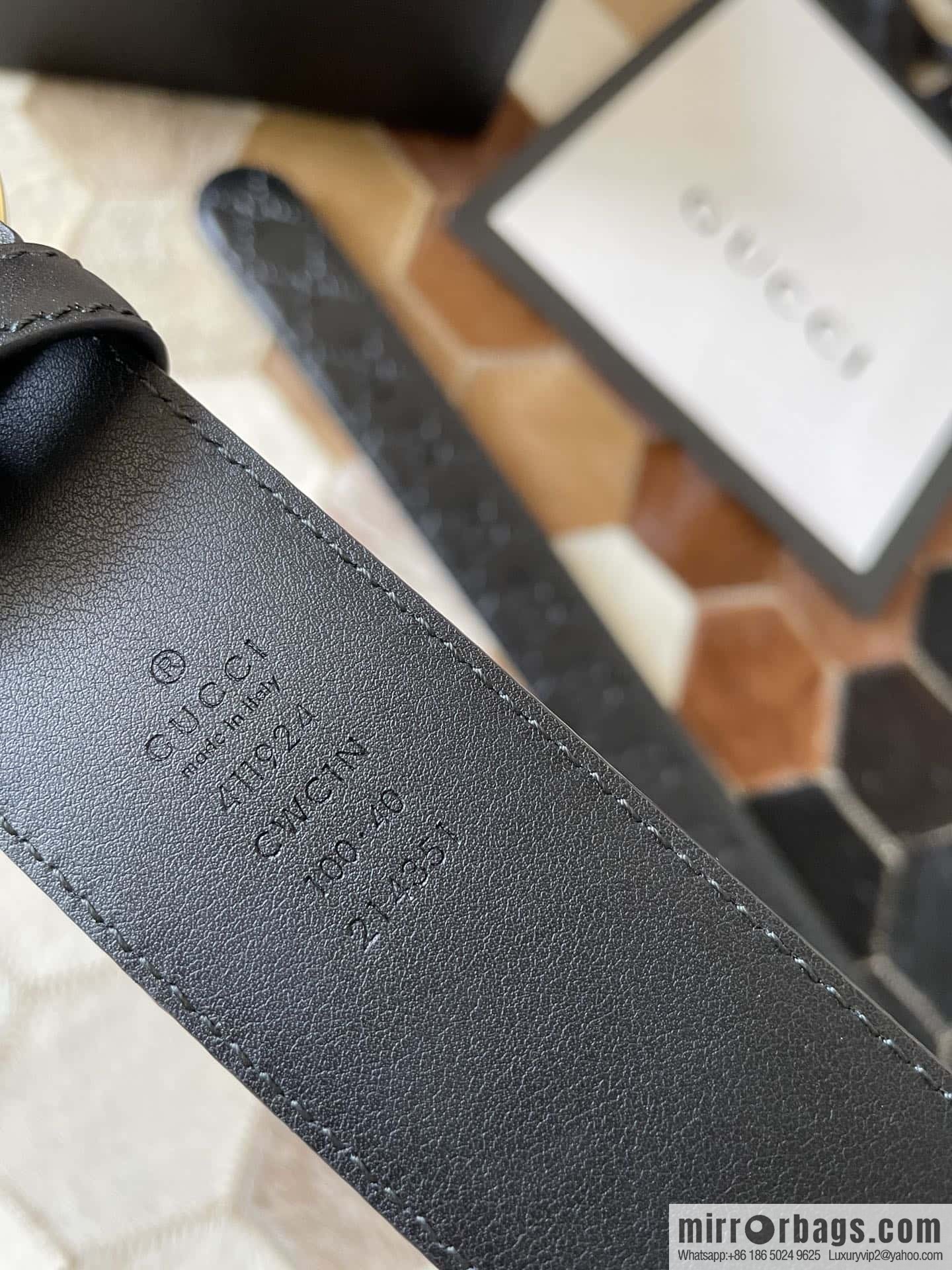 Gucci/Gucci Men's Interlocking Double G Metal Buckle Belt
