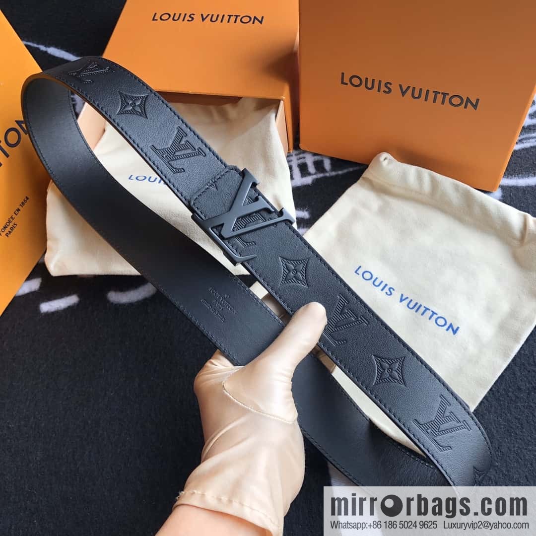 LV made in Spain embossed new presbyopia letter matte buckle belt M0032