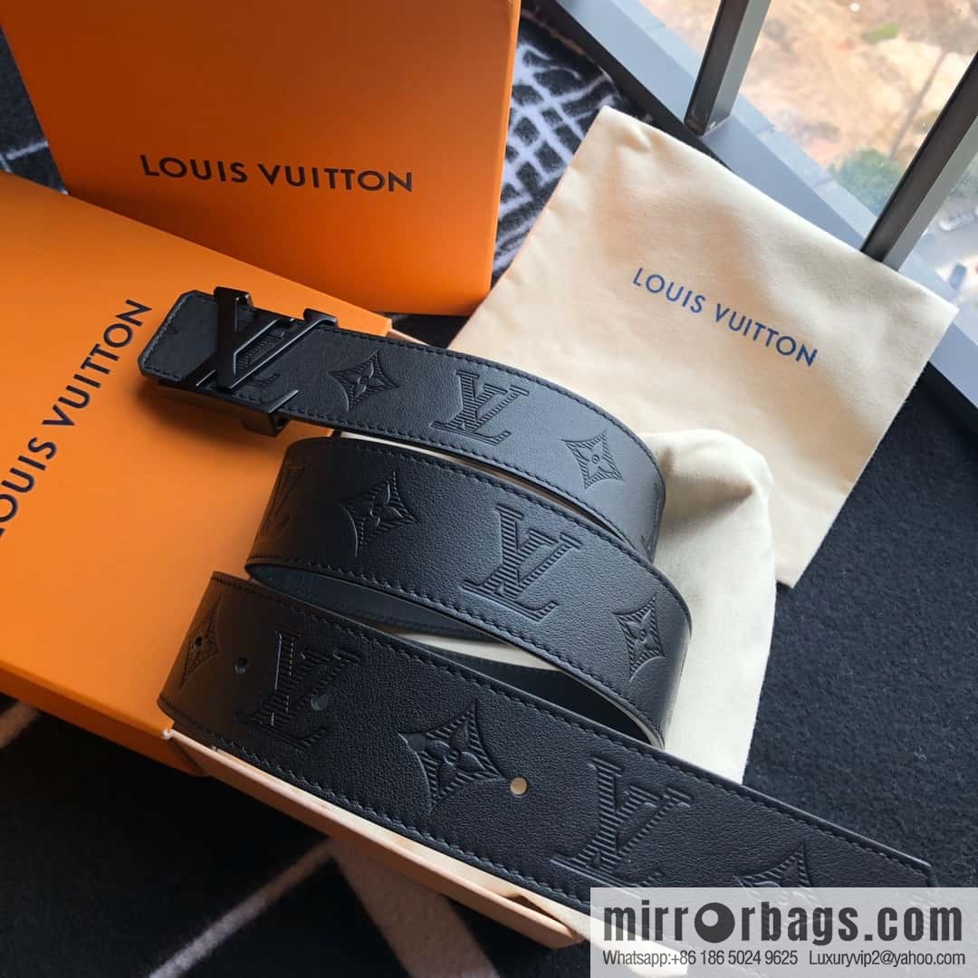LV made in Spain embossed new presbyopia letter matte buckle belt M0032