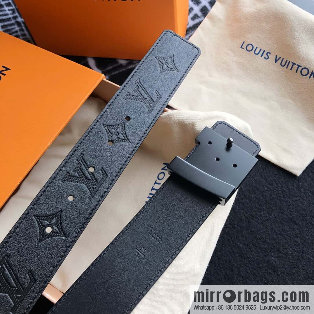 LV made in Spain embossed new presbyopia letter matte buckle belt M0032