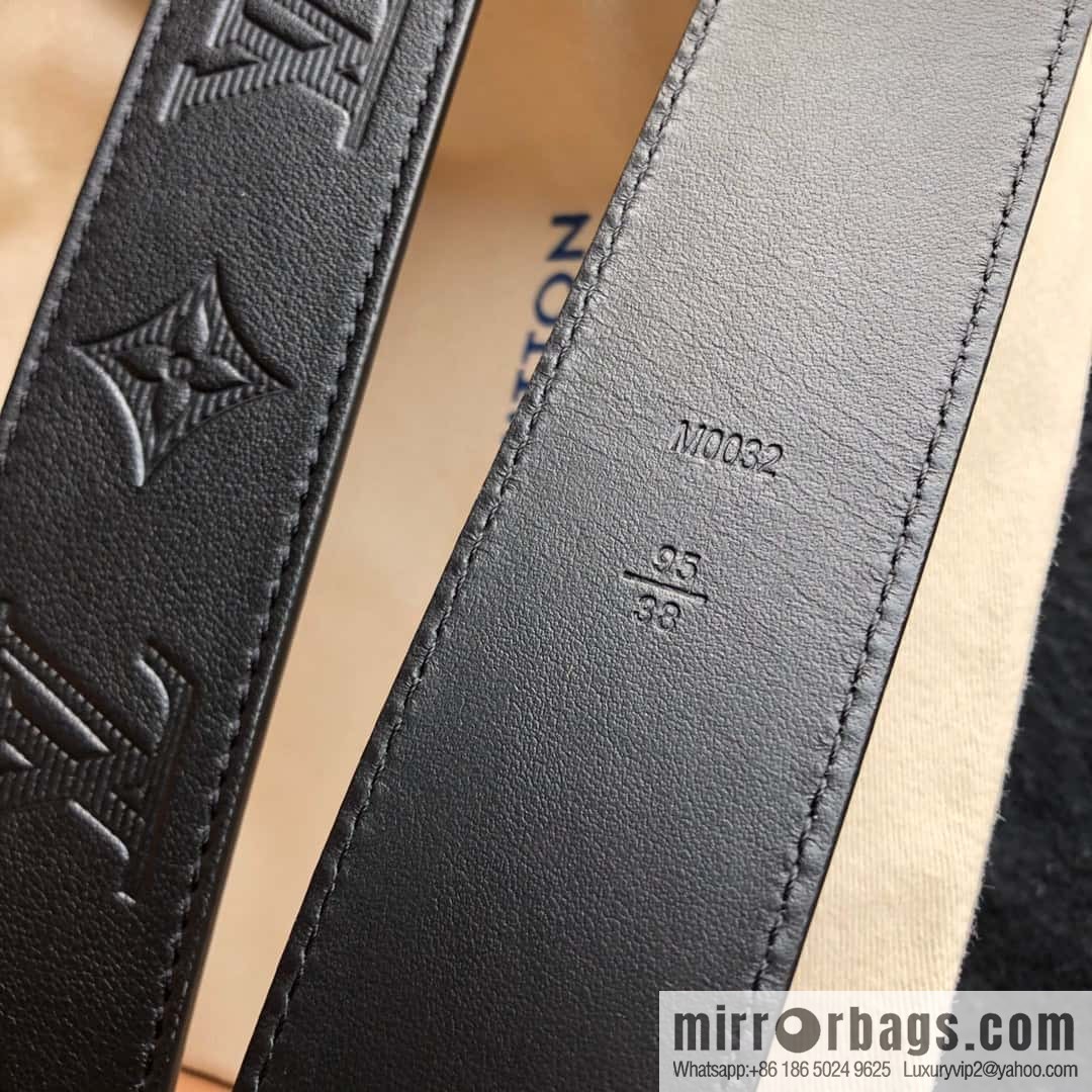 LV made in Spain embossed new presbyopia letter matte buckle belt M0032