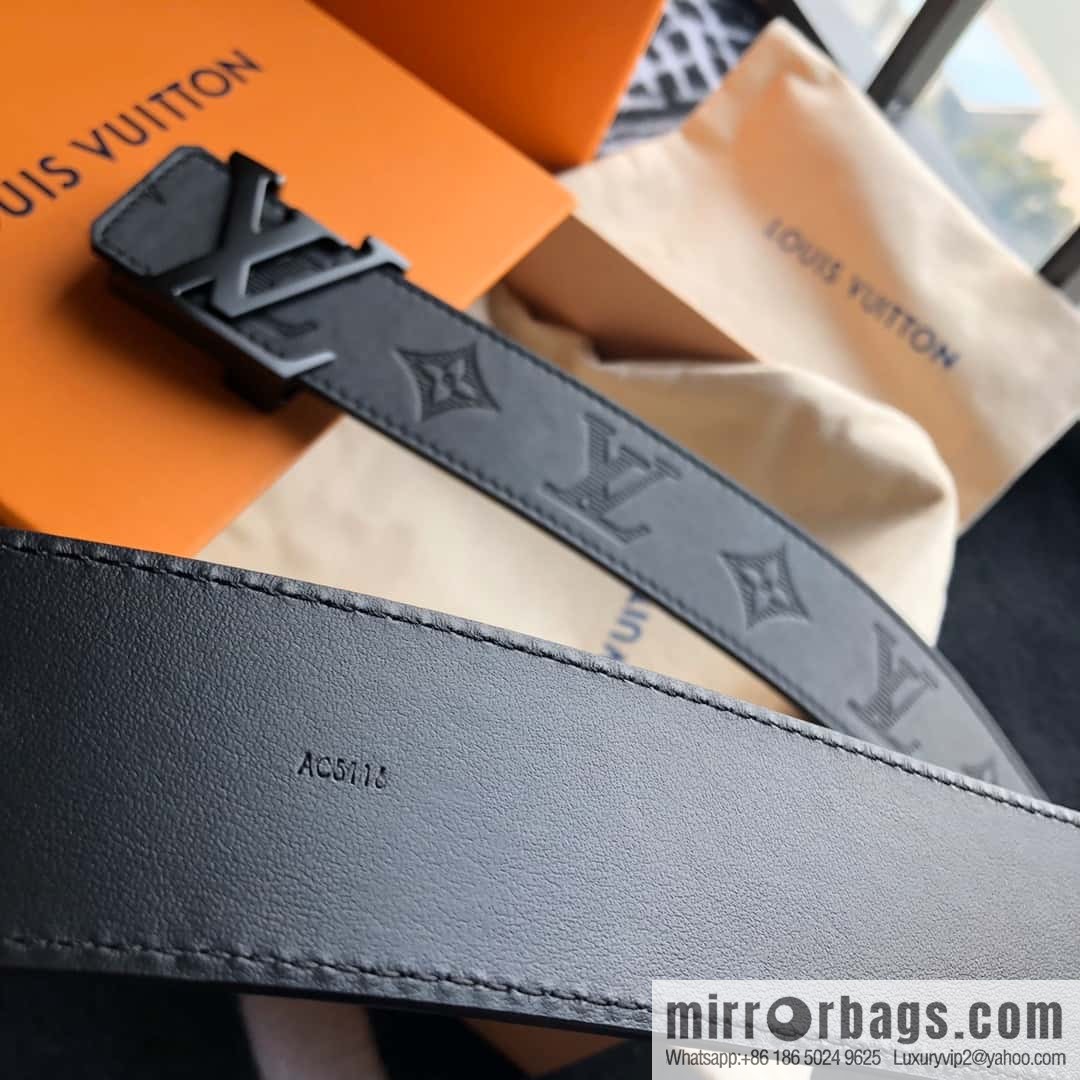 LV made in Spain embossed new presbyopia letter matte buckle belt M0032