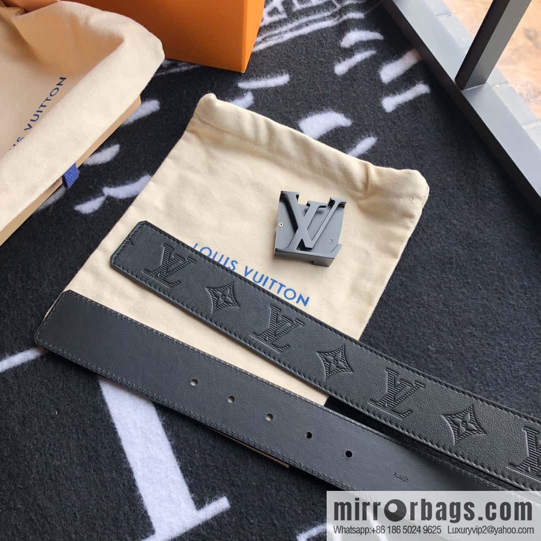 LV made in Spain embossed new presbyopia letter matte buckle belt M0032