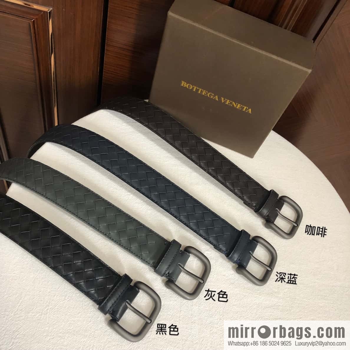 Bottega Veneta Butterfly Replica Luxury Handbag, top layer cowhide woven 3.8cm classic color pin buckle belt