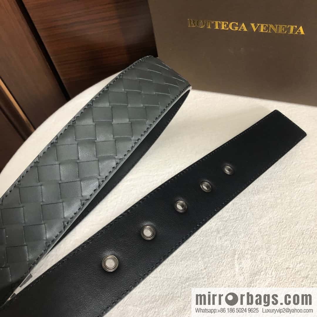 Bottega Veneta Butterfly Replica Luxury Handbag, top layer cowhide woven 3.8cm classic color pin buckle belt