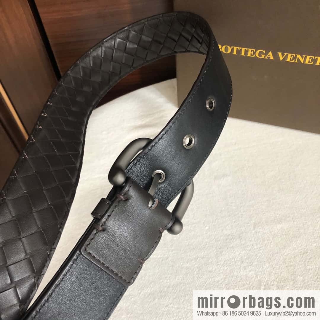 Bottega Veneta Butterfly Replica Luxury Handbag, top layer cowhide woven 3.8cm classic color pin buckle belt