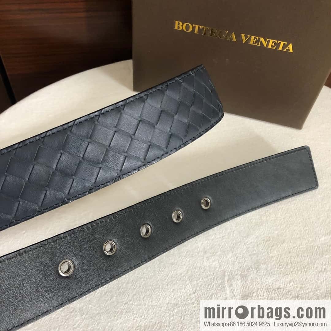 Bottega Veneta Butterfly Replica Luxury Handbag, top layer cowhide woven 3.8cm classic color pin buckle belt