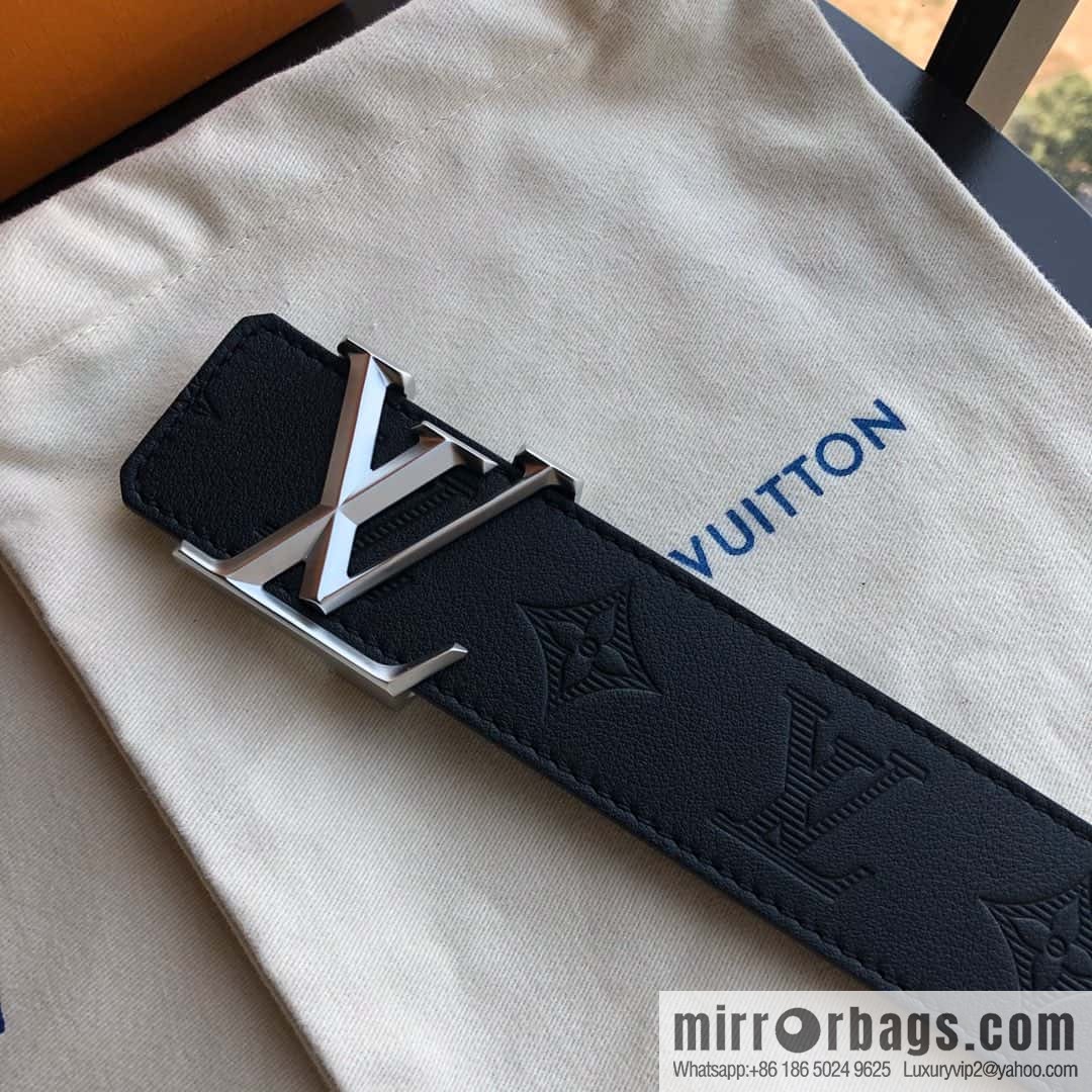 LV Louis Vuitton made in Spain embossed new presbyopia letters rhombus hardware 40MM belt