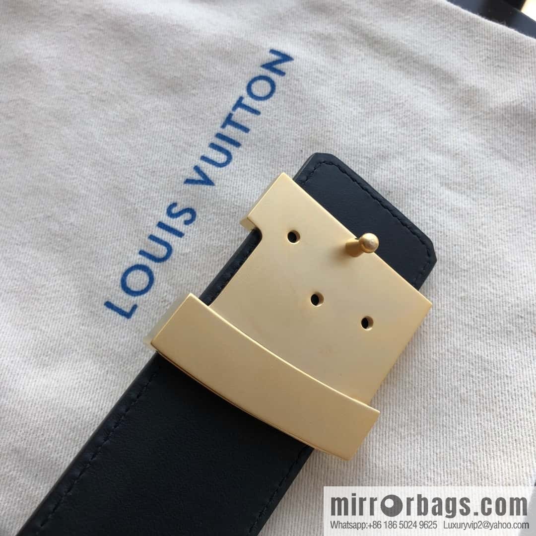 LV Louis Vuitton made in Spain embossed new presbyopia letters rhombus hardware 40MM belt
