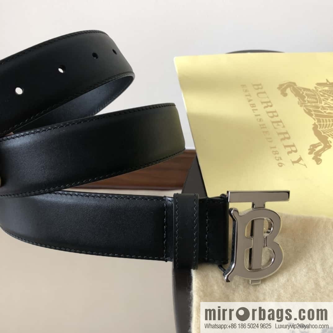 Burberry's new TB logo belt 3.5cm