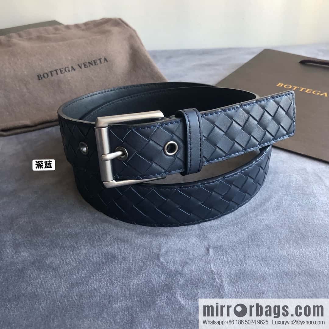Bottega Veneta Butterfly Replica Luxury Handbag, Men's Handwoven First Layer Cowhide Needle Buckle Belt 3.5cm