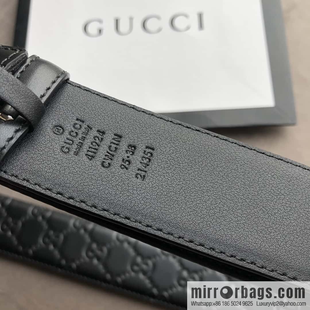 Gucci/Gucci Men's Interlocking Double G Metal Buckle Belt 4.0CM