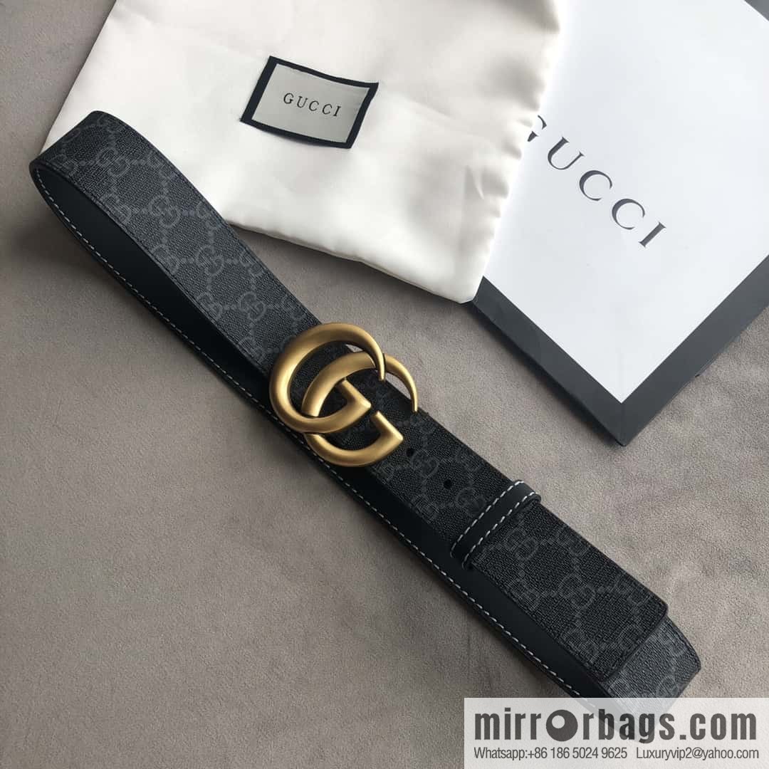GUCCI double G letter interwoven pattern, double G buckle, first layer cowhide belt 4.0CM