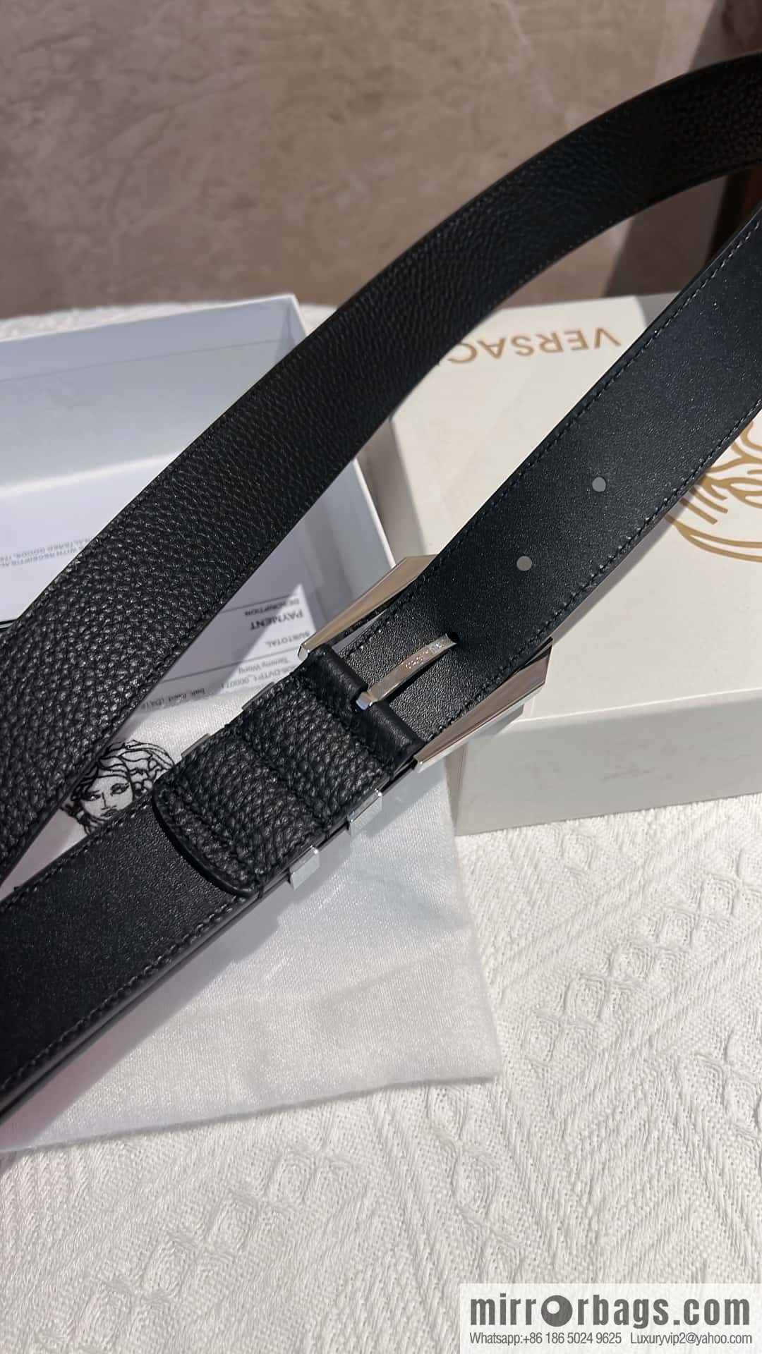 VERACE Versace, Men's Pin Buckle Belt 4.0CM