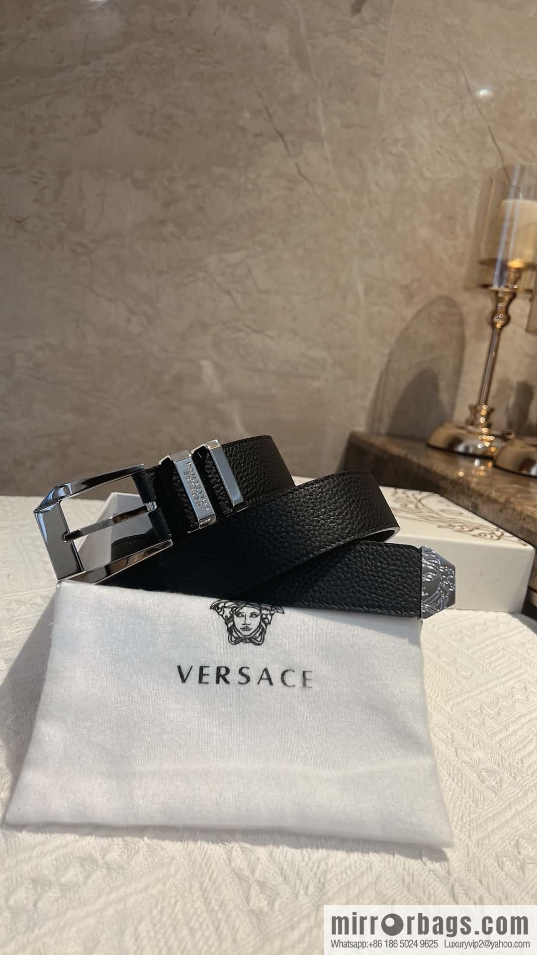 VERACE Versace, Men's Pin Buckle Belt 4.0CM