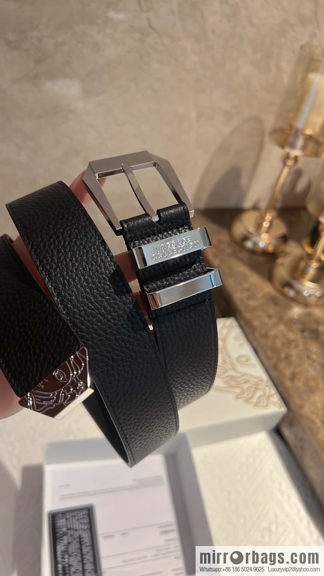 VERACE Versace, Men's Pin Buckle Belt 4.0CM