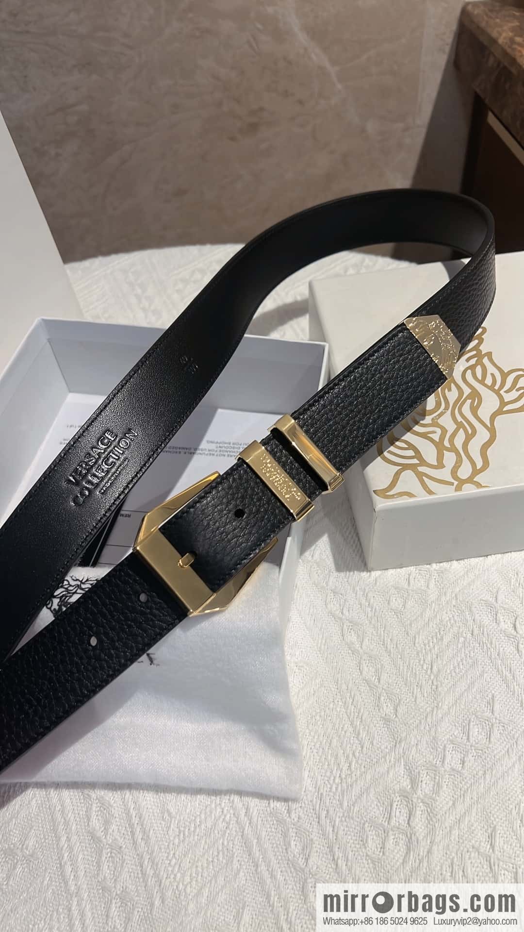 VERACE Versace, Men's Pin Buckle Belt 4.0CM