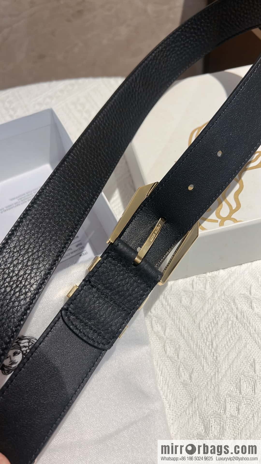 VERACE Versace, Men's Pin Buckle Belt 4.0CM
