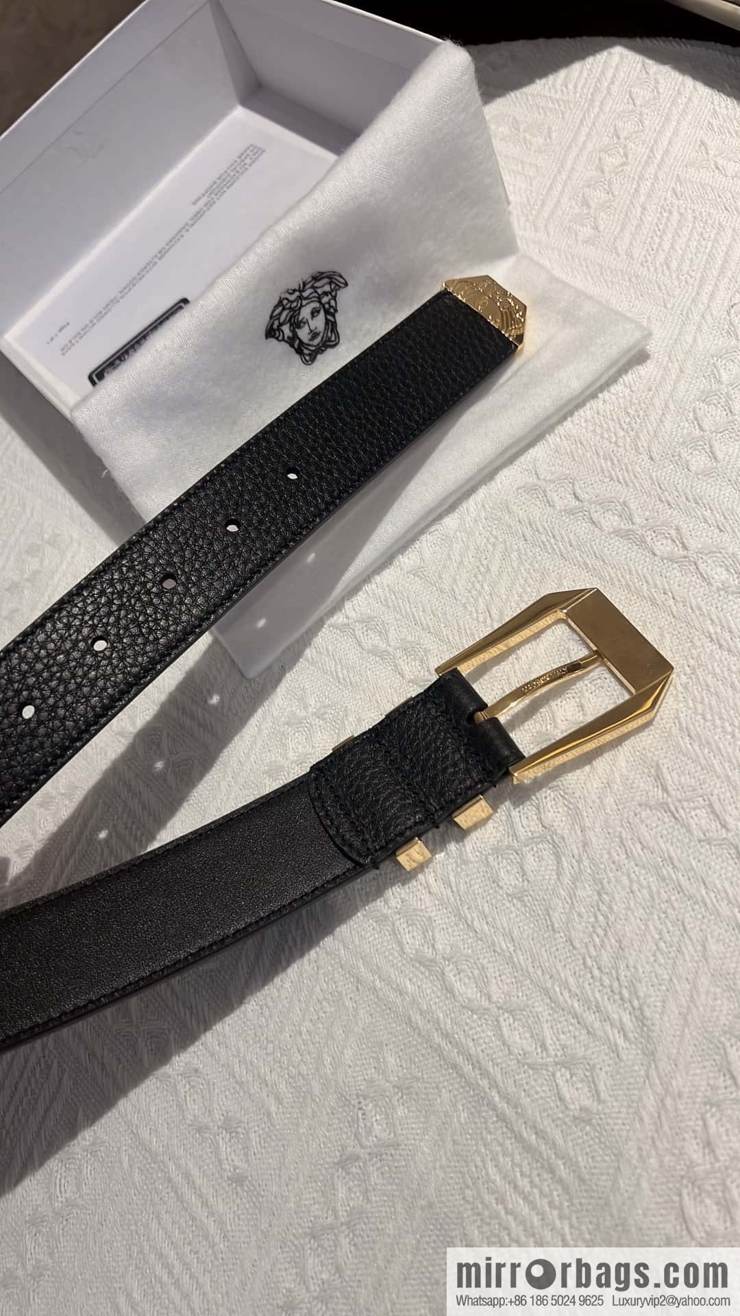VERACE Versace, Men's Pin Buckle Belt 4.0CM