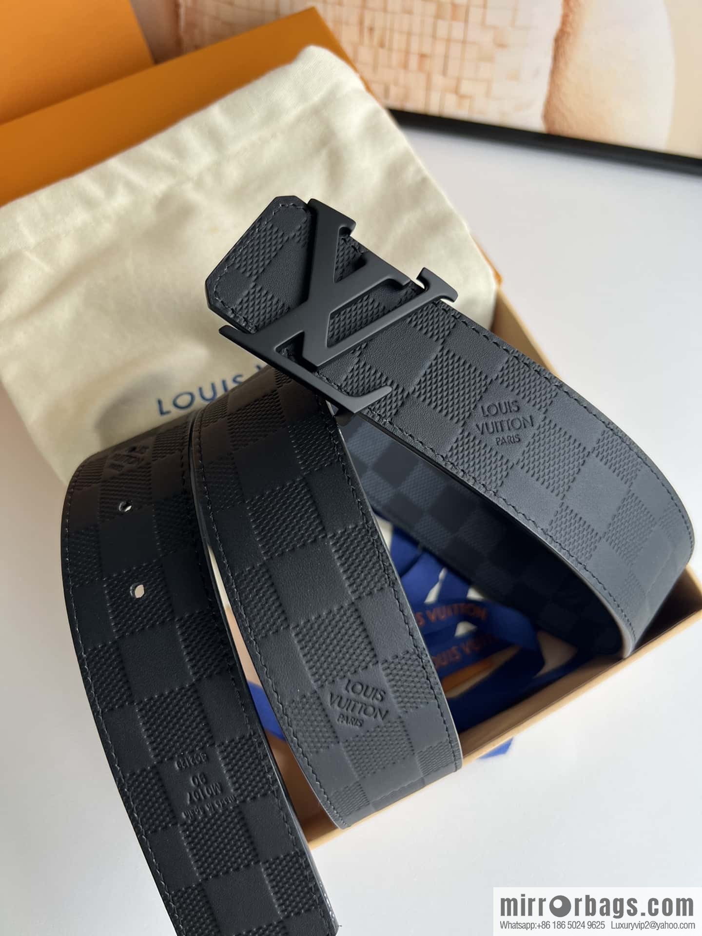 LV INITALES 40mm double-sided belt