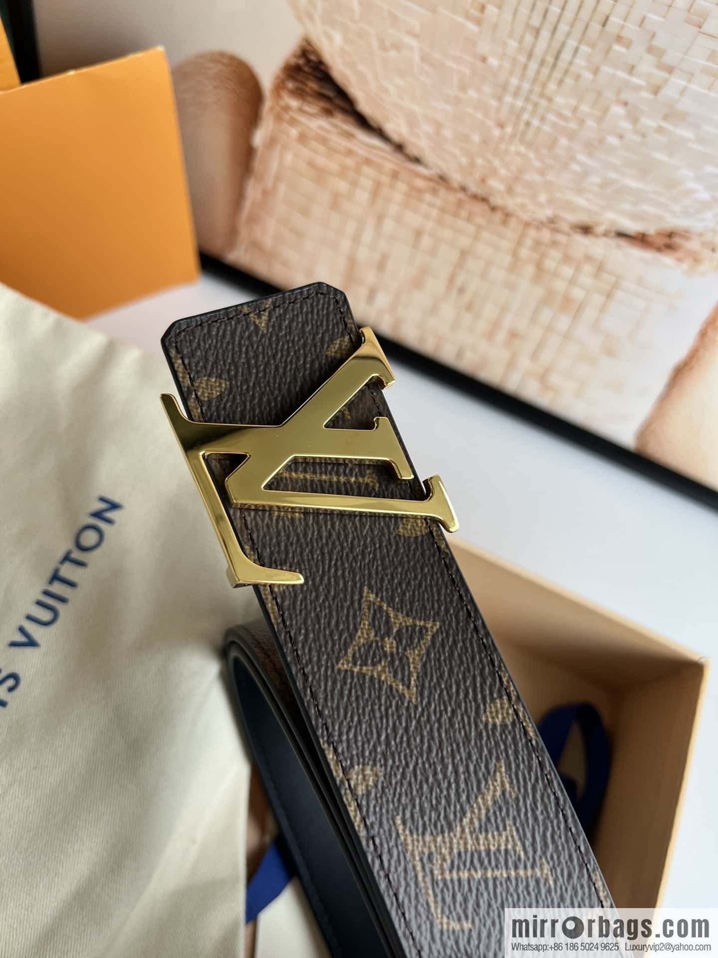 LV INITALES 40mm double-sided belt