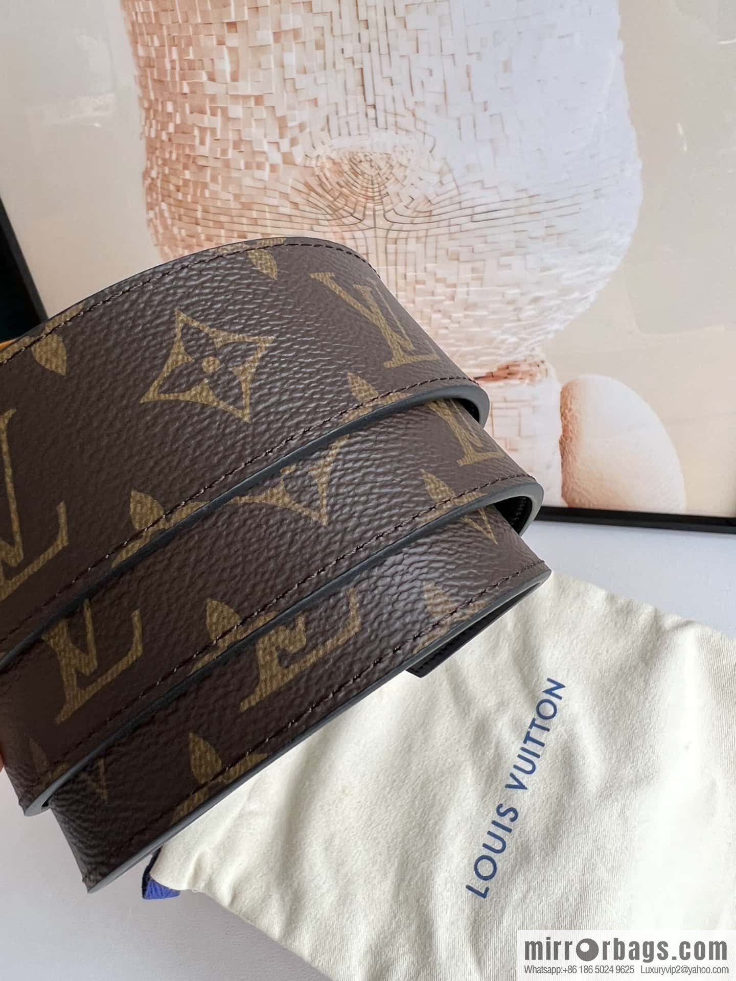 LV INITALES 40mm double-sided belt