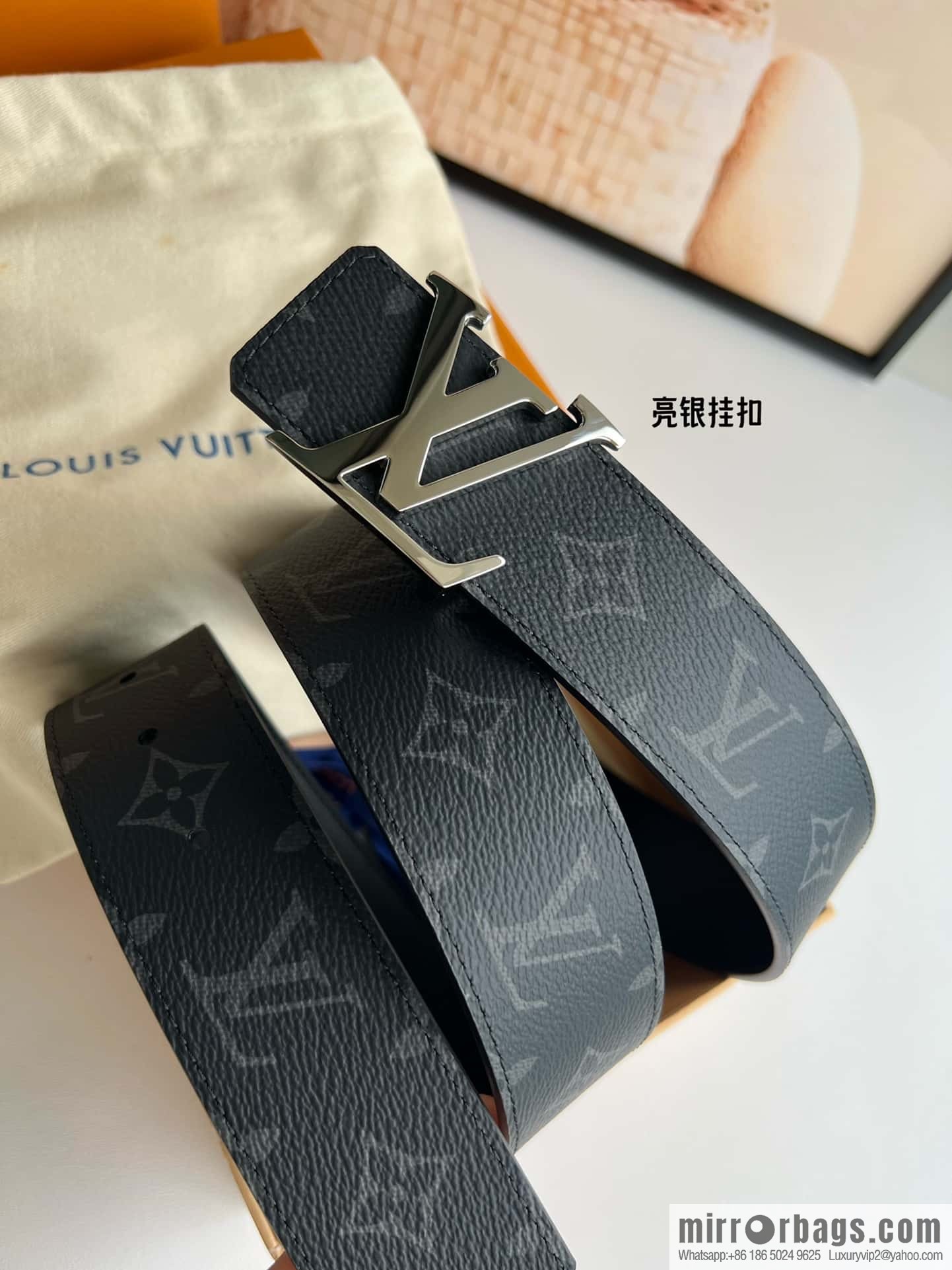 LV INITALES 40mm double-sided belt