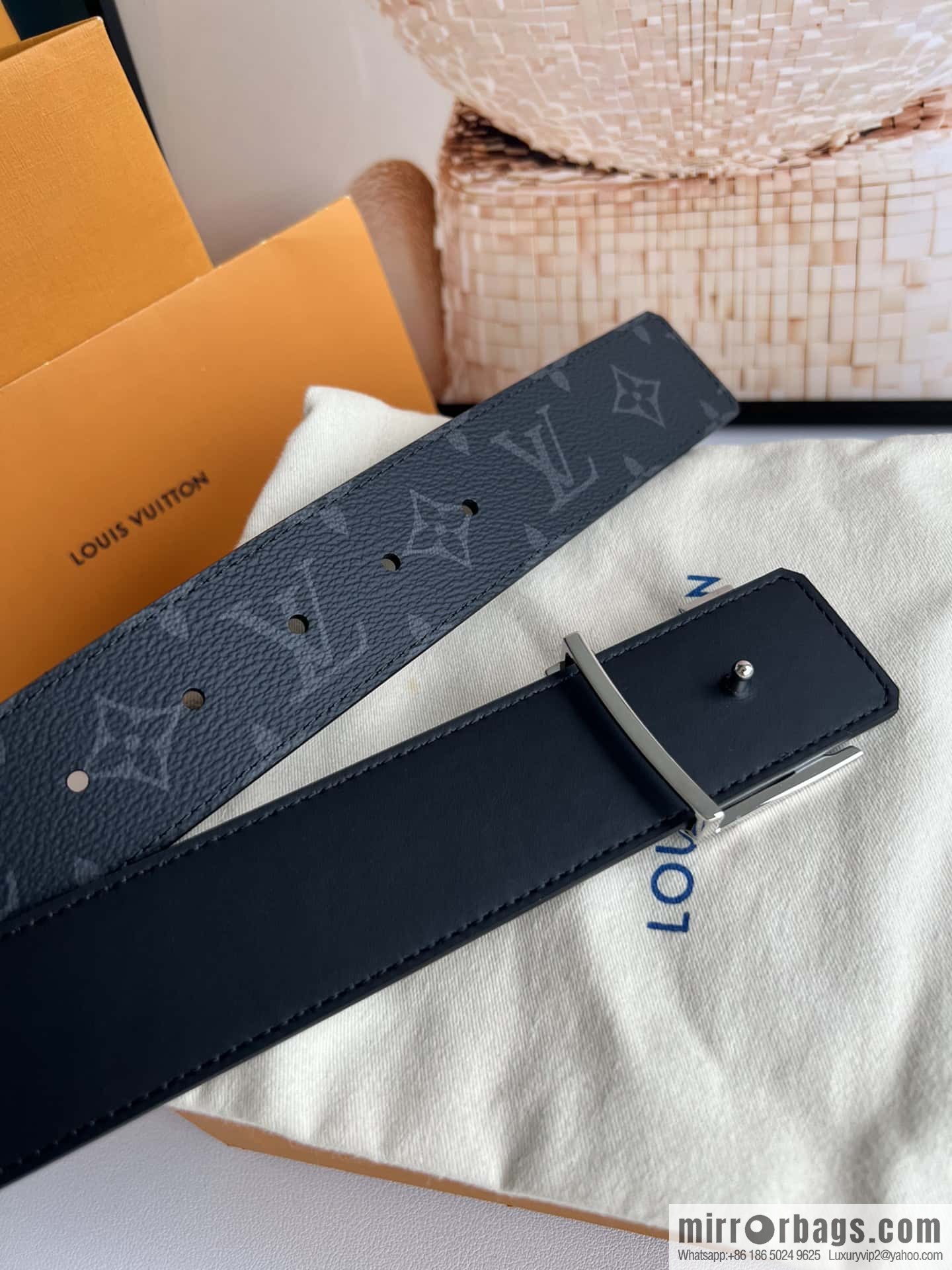 LV INITALES 40mm double-sided belt