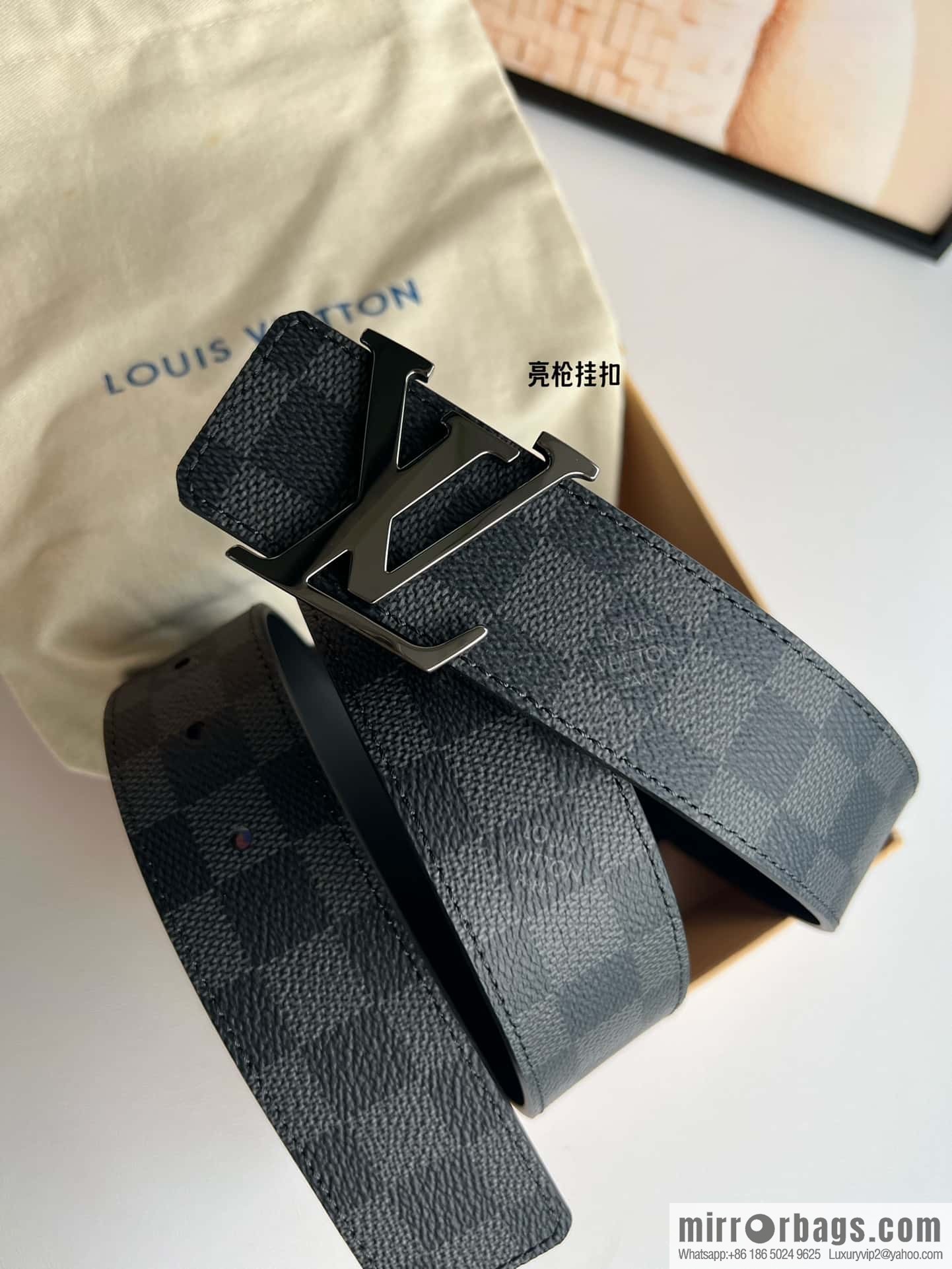LV INITALES 40mm double-sided belt