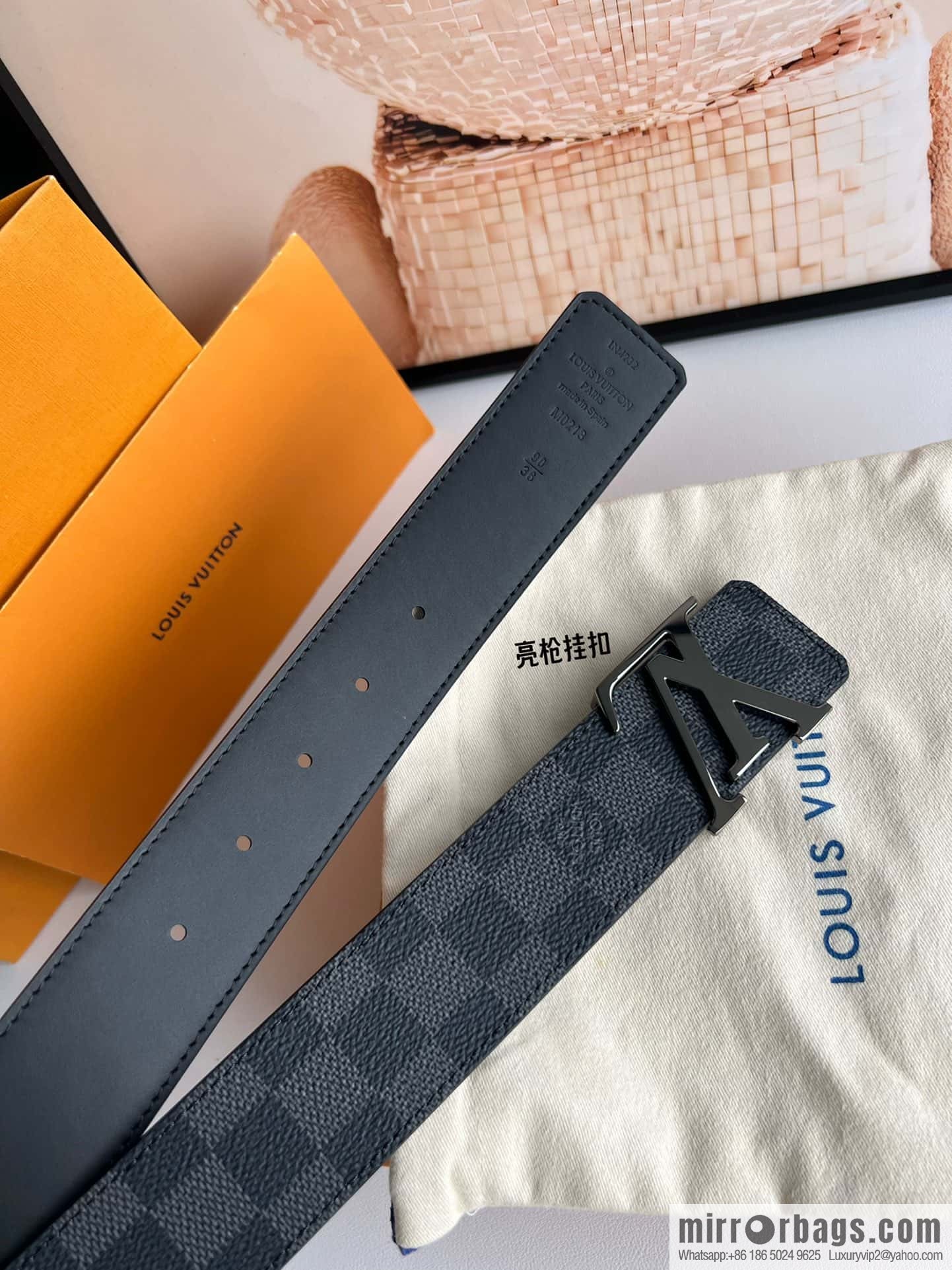 LV INITALES 40mm double-sided belt