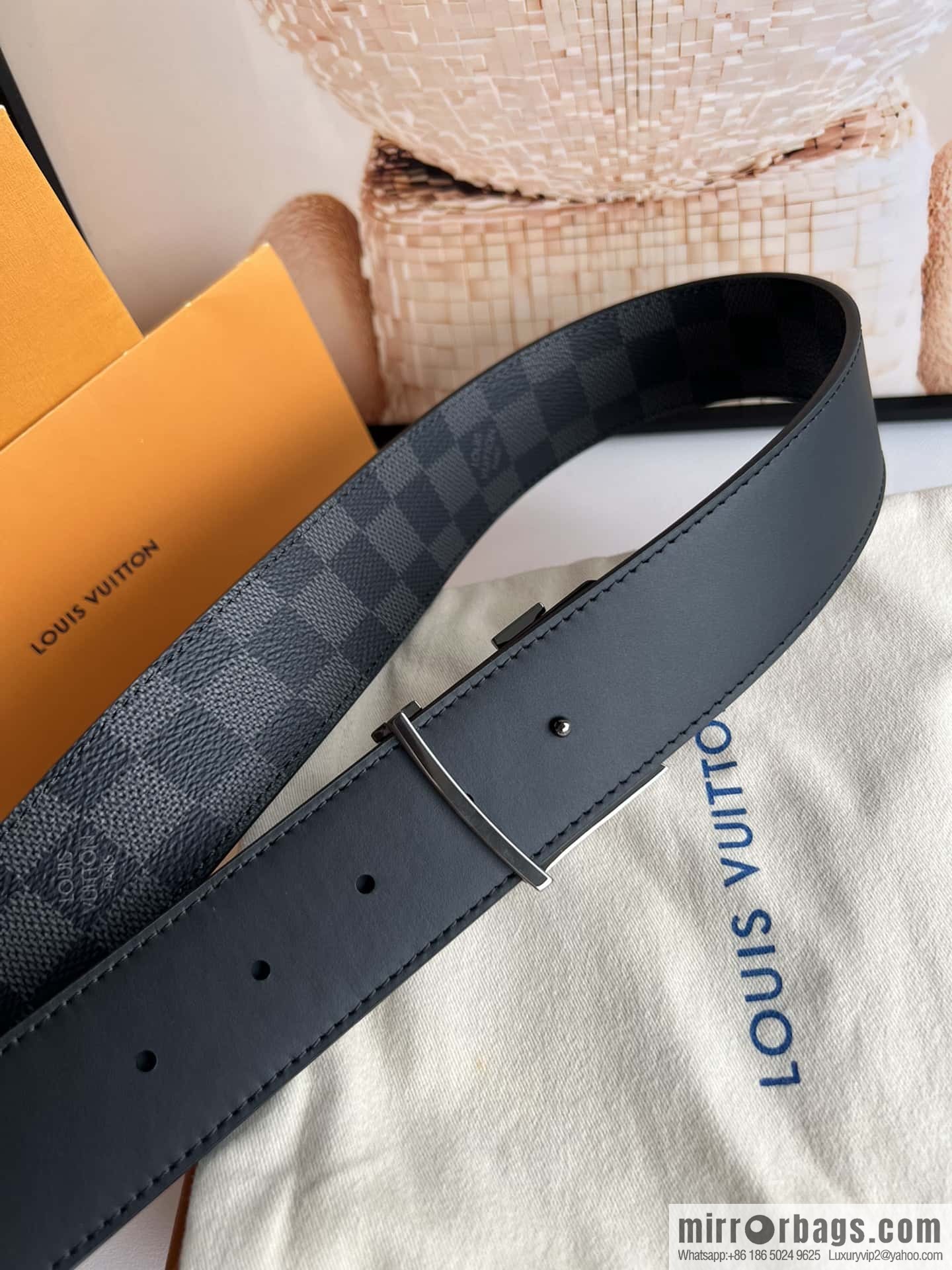 LV INITALES 40mm double-sided belt