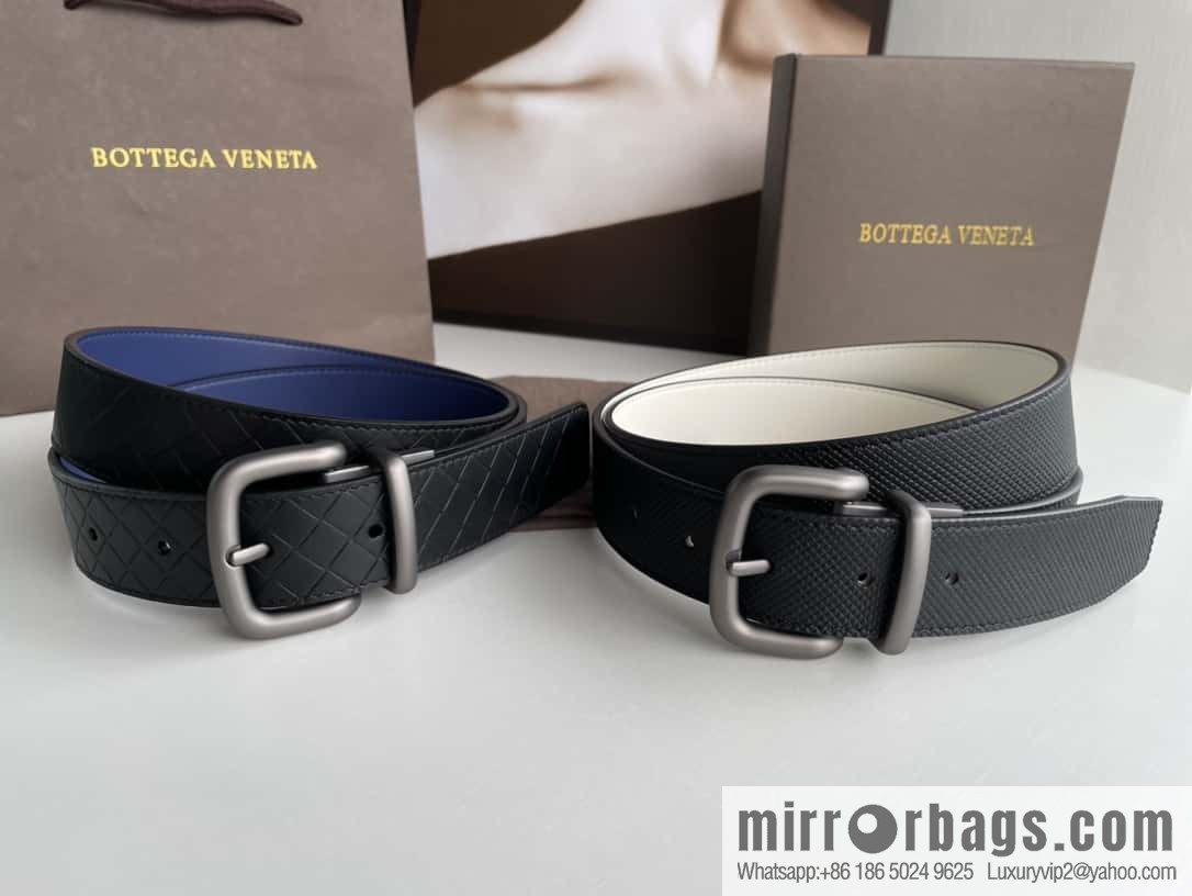 Bottega Veneta, classic weave, cowhide belt 3.5cm