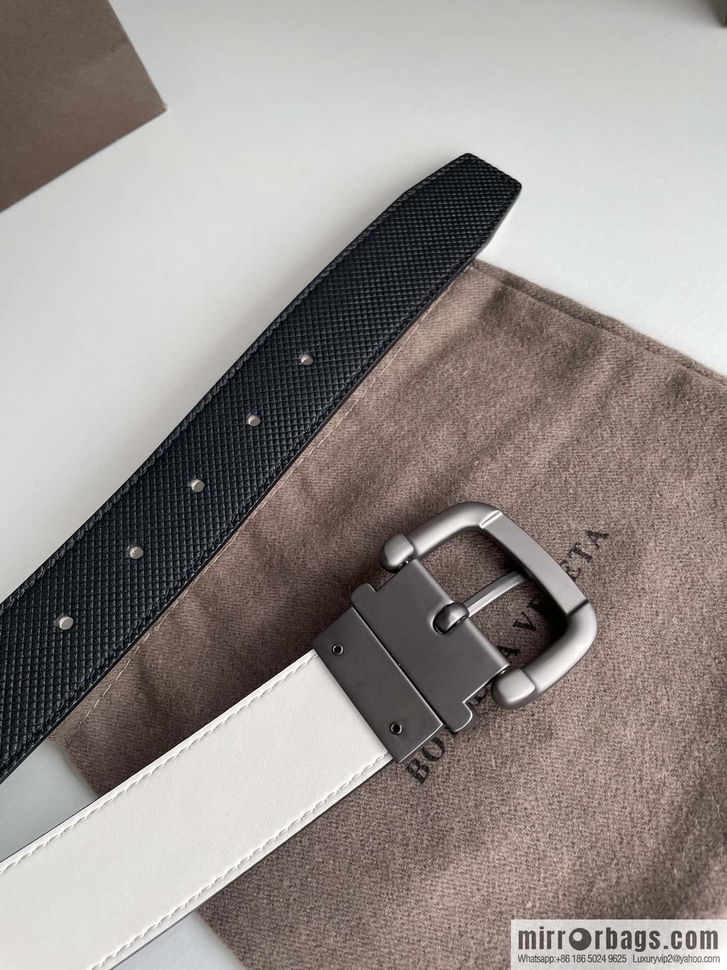 Bottega Veneta, classic weave, cowhide belt 3.5cm