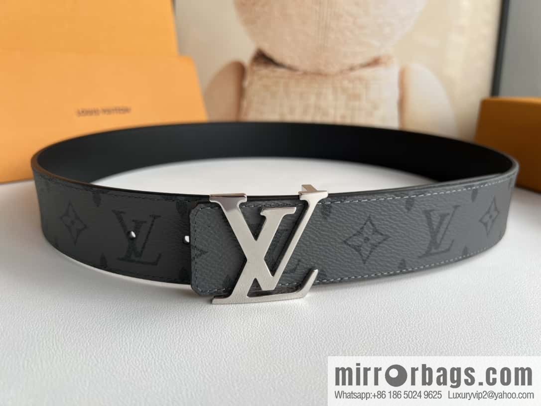 LV Letter Buckle Initials Double Sided Belt 4.0cm