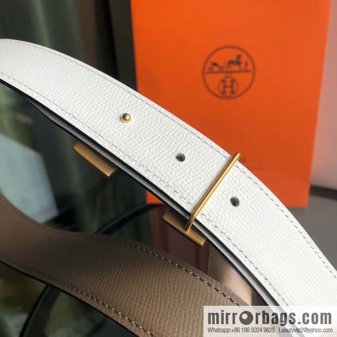 Hermes, Stainless Steel with Diamond Buckle & Double-Sided Palm Belt 32mm